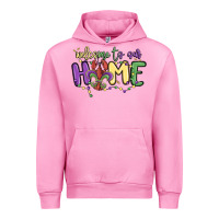 Fuchsia Pink welcome to our home Urban Hoodie - MaliasSmallBusiness