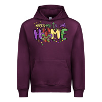 Mauve Wine welcome to our home Urban Hoodie - MaliasSmallBusiness