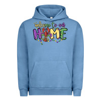 Pigment Pebble Blue welcome to our home Urban Hoodie - MaliasSmallBusiness
