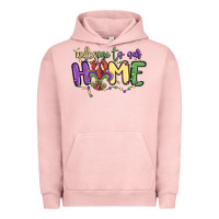 Pigment Salmon welcome to our home Urban Hoodie - MaliasSmallBusiness