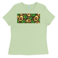 Matcha avocados with wood and leopard background 15 oz mug Ladies Tee - BarkalooDesign