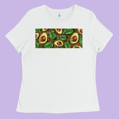 Avocados With Wood And Leopard Background 15 Oz Mug Ladies Tee Designed By Barkaloodesign
