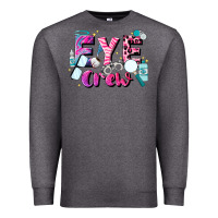 Charcoal Heather eye crew Premium Sweatshirt - JahusDesignShop