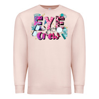 Pale Pink eye crew Premium Sweatshirt - JahusDesignShop