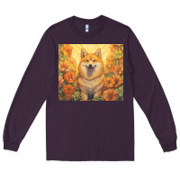 Plum shiba inu Long Sleeve Tee - Unal Design