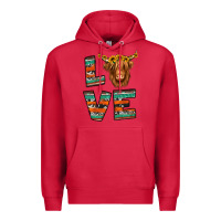 Cardinal love highland cow Premium Hoodie - Jasminsmagicworld