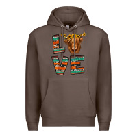 Coffee love highland cow Premium Hoodie - Jasminsmagicworld
