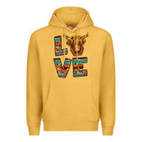 Mustard love highland cow Premium Hoodie - Jasminsmagicworld