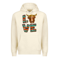 Sandshell love highland cow Premium Hoodie - Jasminsmagicworld