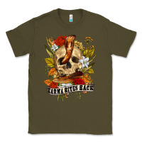 Army Green karma bites back Classic Tee - RanaPortraitStore