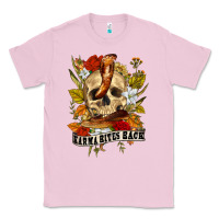 Bubblegum Pink karma bites back Classic Tee - RanaPortraitStore