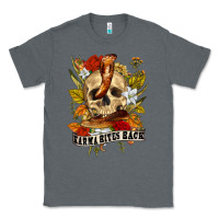 Charcoal Heather karma bites back Classic Tee - RanaPortraitStore