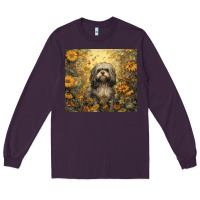 Plum shih tzu Long Sleeve Tee - Unal Design