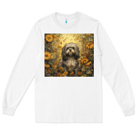 White shih tzu Long Sleeve Tee - Unal Design