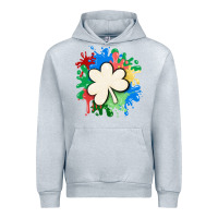 Heather Grey st patricks day shamrock autism Urban Hoodie - MaliasSmallBusiness