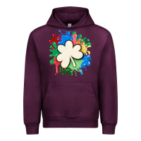 Mauve Wine st patricks day shamrock autism Urban Hoodie - MaliasSmallBusiness