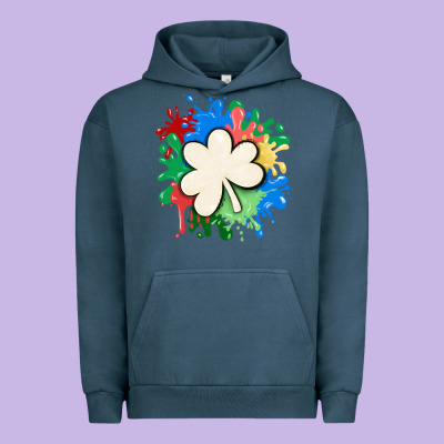 St Patricks Day Shamrock Autism Urban Hoodie Designed By Maliassmallbusiness