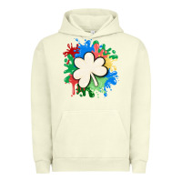Pigment Pistachio st patricks day shamrock autism Urban Hoodie - MaliasSmallBusiness