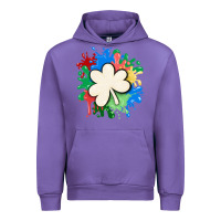 Tulip st patricks day shamrock autism Urban Hoodie - MaliasSmallBusiness