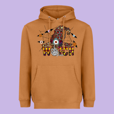 Witch Please Heavyweight Hoodie Designed By Cowhidedigitalart