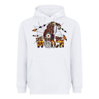 White Witch Please Heavyweight Hoodie - CowhideDigitalArt