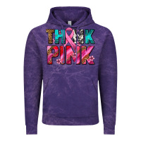 Cloud Purple think pink cancer ribbon Vintage Hoodie - AdoDesignShop