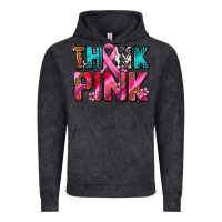 Vintage Black think pink cancer ribbon Vintage Hoodie - AdoDesignShop