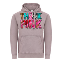 Vintage Zinc think pink cancer ribbon Vintage Hoodie - AdoDesignShop