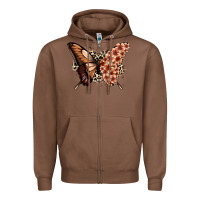 Chestnut melanin  butterfly Zipper Hoodie - Zillion Design Studio