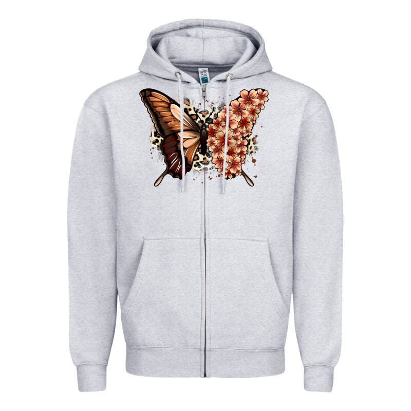 Melanin  Butterfly Zipper Hoodie by Zillion Design Studio | Teevron