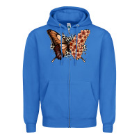 True Royal melanin  butterfly Zipper Hoodie - Zillion Design Studio