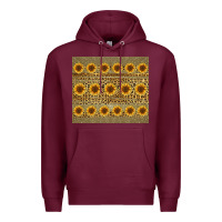 Burgundy leopard glitter sunflower tumbler Premium Hoodie - Jasminsmagicworld