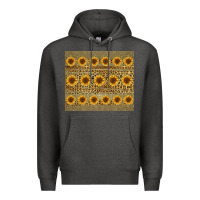 Charcoal Heather leopard glitter sunflower tumbler Premium Hoodie - Jasminsmagicworld
