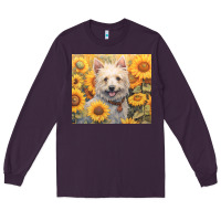 Plum westie Long Sleeve Tee - Unal Design