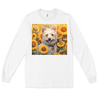 White westie Long Sleeve Tee - Unal Design