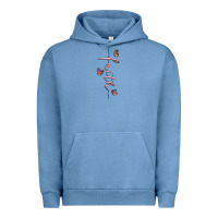Pigment Pebble Blue faith cross Urban Hoodie - MaliasSmallBusiness