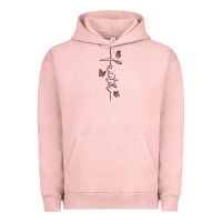 Pigment Salmon faith cross Urban Hoodie - MaliasSmallBusiness