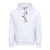 White faith cross Urban Hoodie - MaliasSmallBusiness