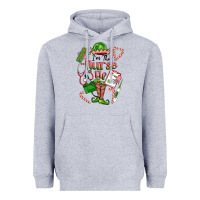 Heather Grey im the nurse elf Heavyweight Hoodie - FaDigitalArtStudio