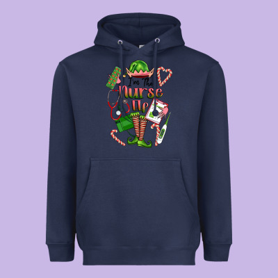 Im The Nurse Elf Heavyweight Hoodie Designed By Fadigitalartstudio