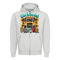 Dove Grey worlds greatest school bus driver Zipper Hoodie - texasbilliewilder