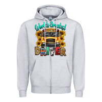 Heather Grey worlds greatest school bus driver Zipper Hoodie - texasbilliewilder