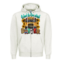 Oatmeal Heather worlds greatest school bus driver Zipper Hoodie - texasbilliewilder