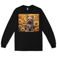 Black yorkshire terrier Long Sleeve Tee - Unal Design