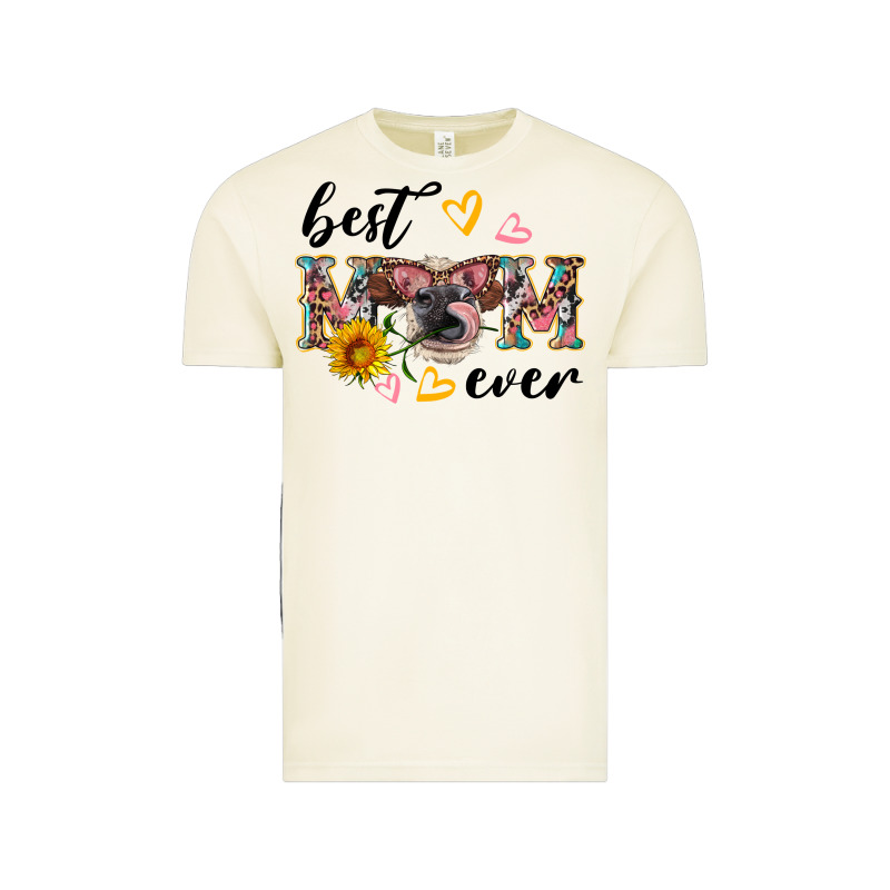 Best Mom Ever With Cow Vintage Tee by Artiststas | Teevron
