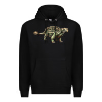 Black Ankylosaurus T-Rex Premium Hoodie - LillyAllenDesigns
