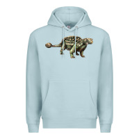 Blue Mist Ankylosaurus T-Rex Premium Hoodie - LillyAllenDesigns