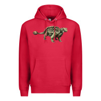 Cardinal Ankylosaurus T-Rex Premium Hoodie - LillyAllenDesigns