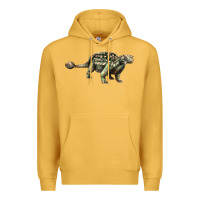 Mustard Ankylosaurus T-Rex Premium Hoodie - LillyAllenDesigns
