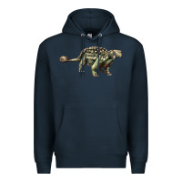 Navy Ankylosaurus T-Rex Premium Hoodie - LillyAllenDesigns